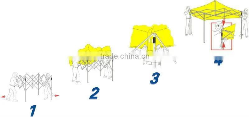 10'x10' aluminum pop-up gazebo tent