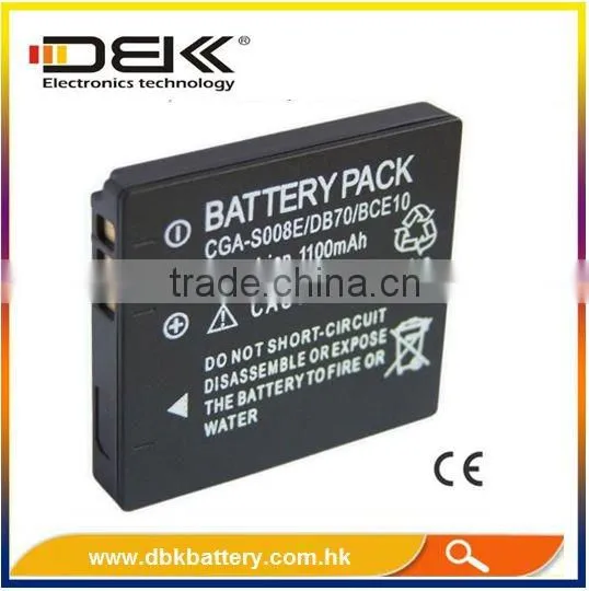 Rechargeable Li-ion Camera Battery for PANASONIC DMW-BCE10/CGA-S008E