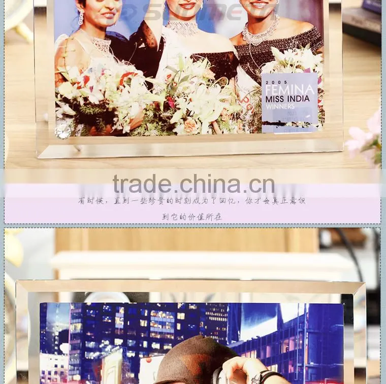 Sunmeta factory directly high quality blank sublimation glass photo frame BL-05