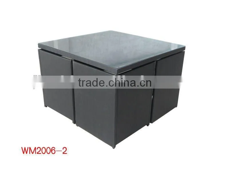 hot style rattan outdoor furniture cube