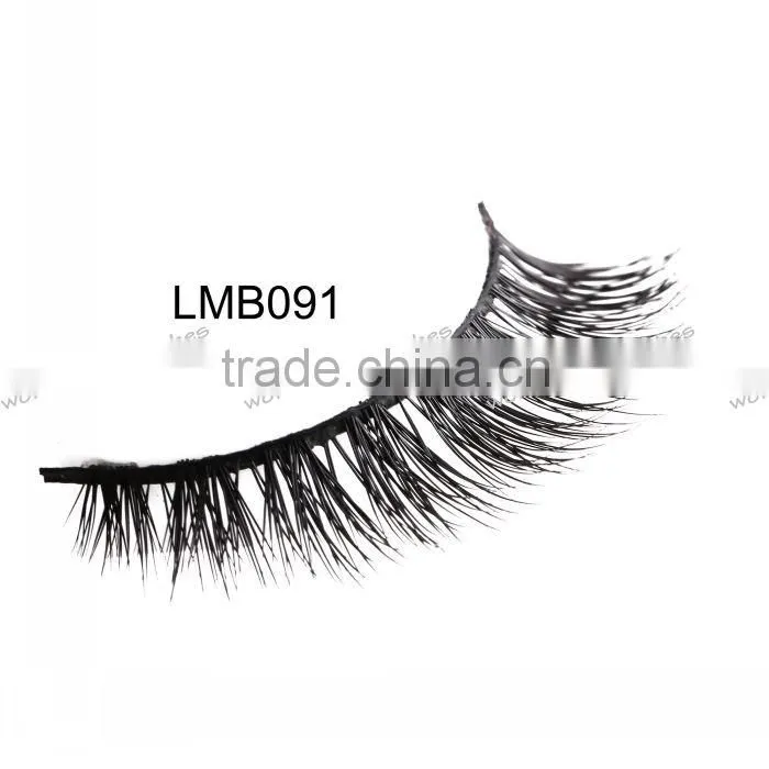siberian mink fur strip eyelash with custom packaging permanent false eyelashes