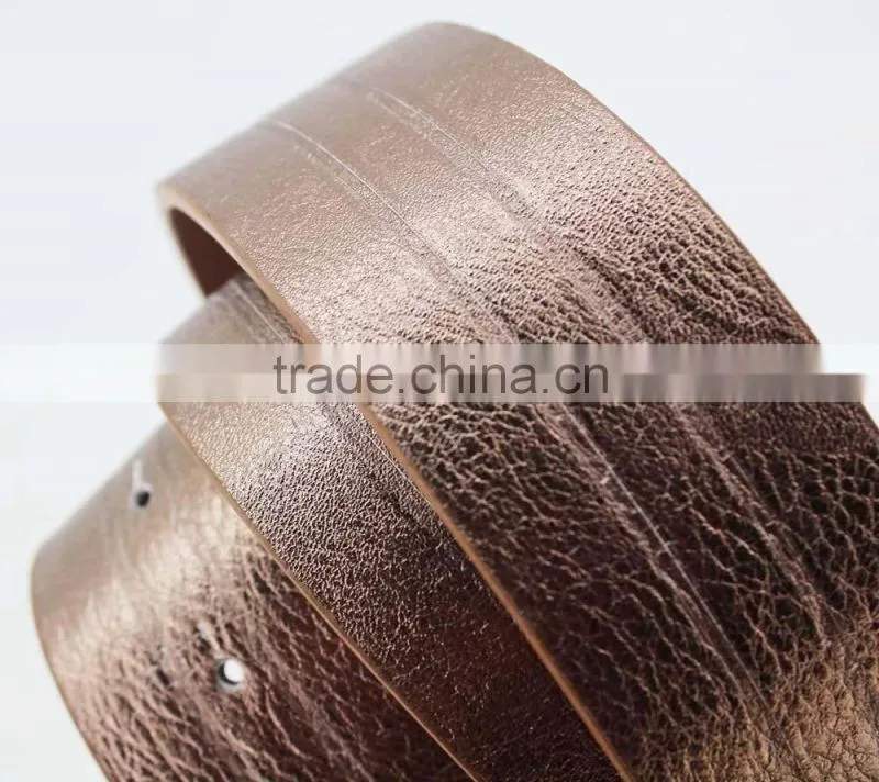 2015 Vintage Style women's fashion PU brand belt with Pierced buckle in chinese factory
