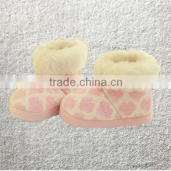 Winter thermal cotton-padded waterproof anti-slip soles slippers,home floor blue microsuede with mouse embroidery children boots