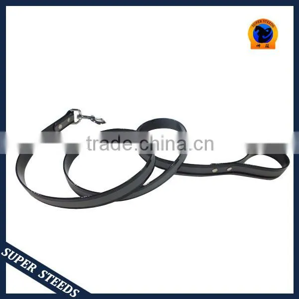 hot dark green plastic dog leads with reflective strap