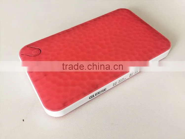 GLEESE 6000mAh portable power bank with lighting polymer battery companies looking for distributors