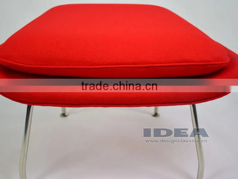 Replica Womb Chair Foot Stool - Red Wool Fabric