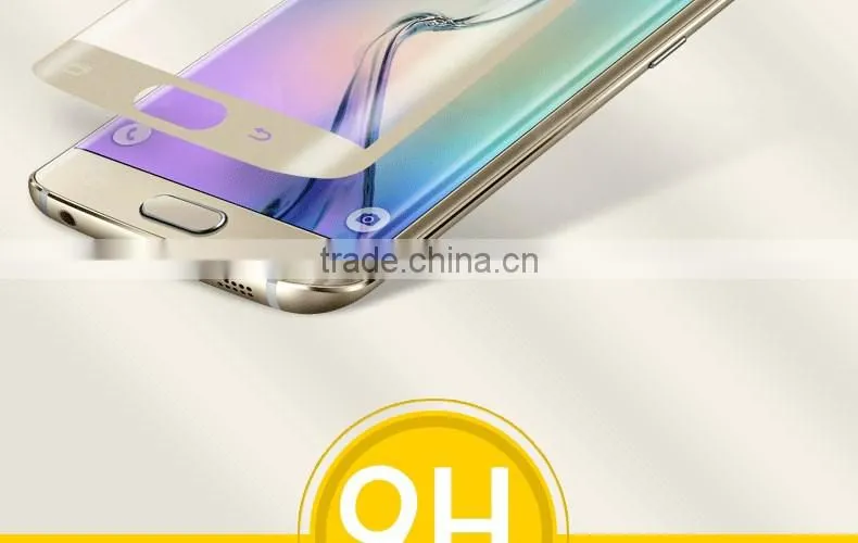 High Quality 3D Hot Curved Tempered Glass Flim Screen Protector For Samsung Galaxy S7 Edge Tempered Glass