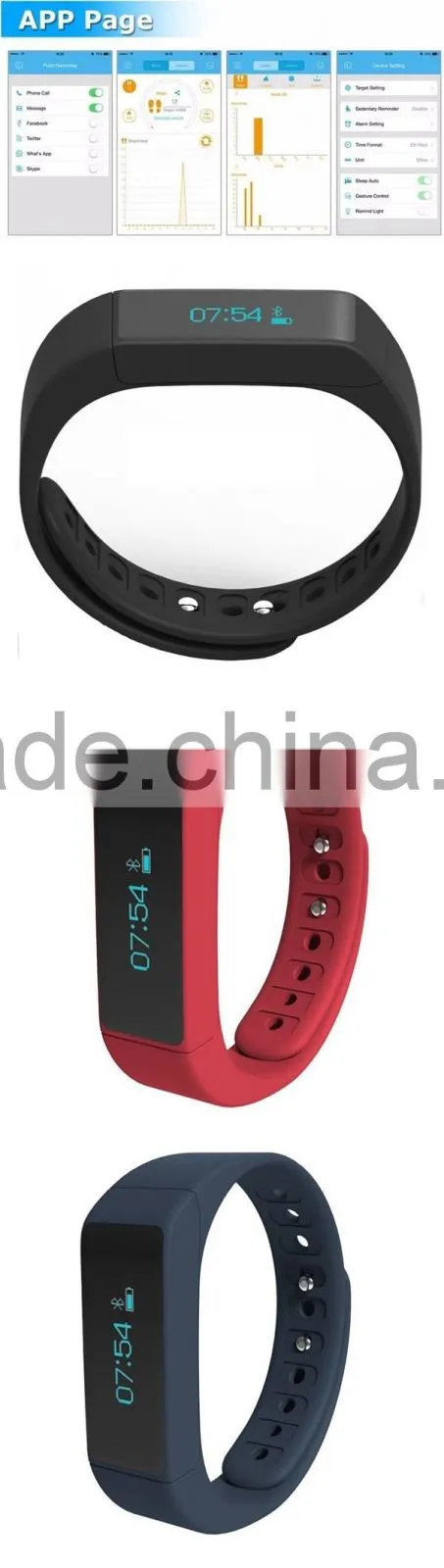 health sport fitness waterproof OLED IP68 Original Iwown I5 Plus Smart Bracelet