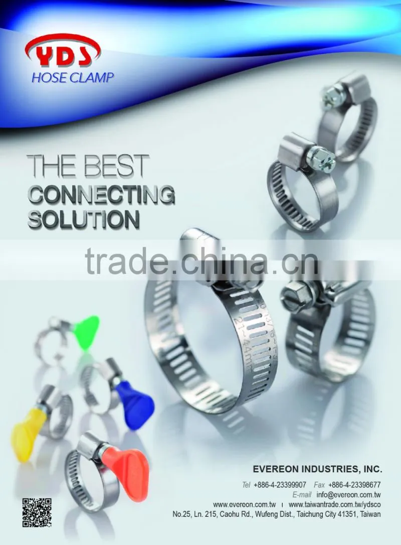Stainless Steel German type Worm Drive Hose Clamp