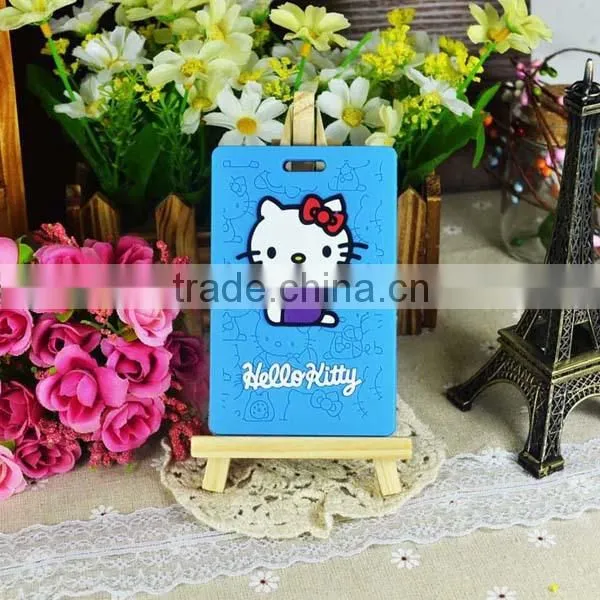 fashion suitcase tag, travel ID pvc luggage tags wholesle