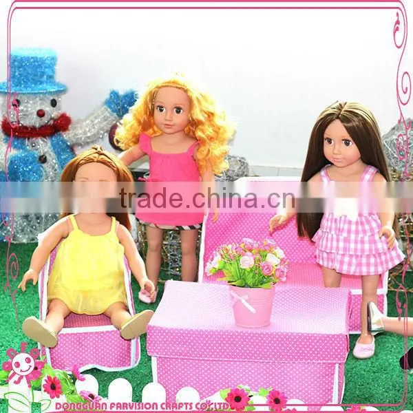 Simple doll dress clothes 100% cotton ONSALE striped outfit for 18 inch dolls