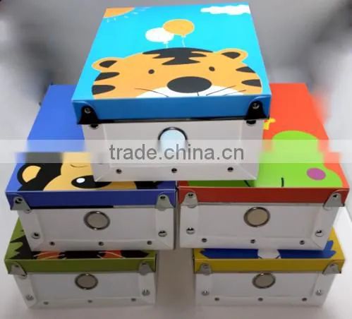 cheap!foldable! hot selling! ECHO- Ultra cheap portable pattern PP and patterned carboard foldable storage box