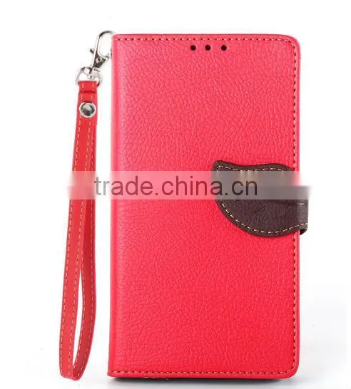 Newest product flip hit color pattern wallet leaf buckle leather case for Sony Xperia Z4 with stand