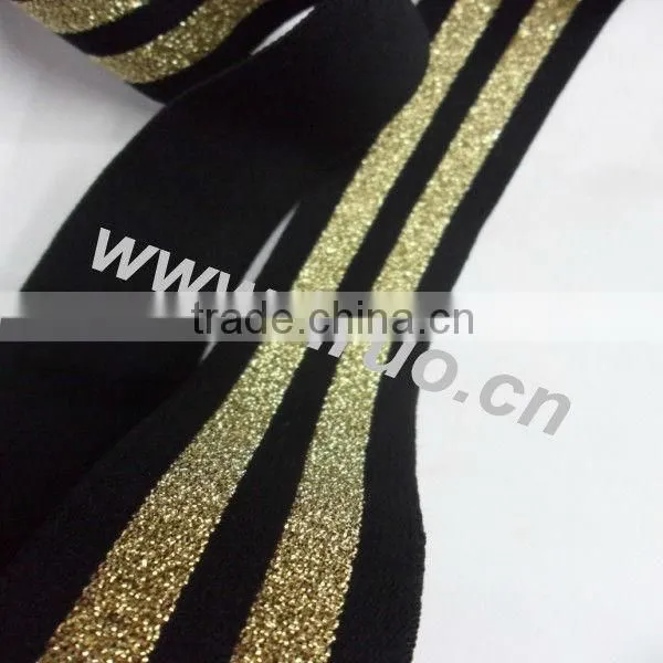 Glitter elastic for clothing