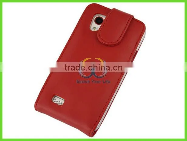 high equality red leather phone cases for htc