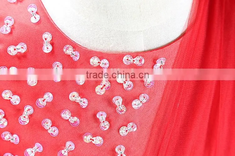 Wholesale lace applique tutu dress chiffon princess dresses for girls of 6 years old TR-WS37