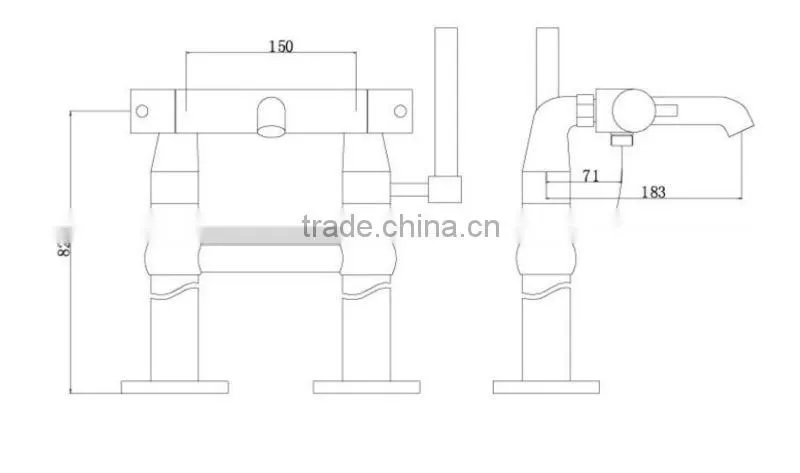 Floor Mounted Thermostatic Shower Mixer