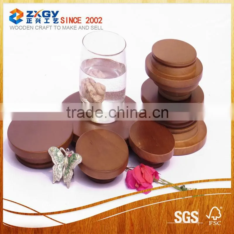 Best quality jar wooden bamboo lid for soy candles