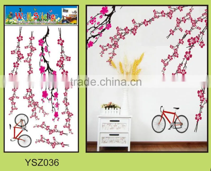 2014 hot sale custom wall sticker,tree wall sticker,5d home decor pvc wall sticker