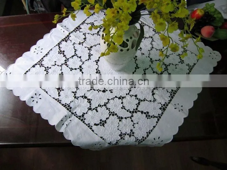 hand embroidery table cloth