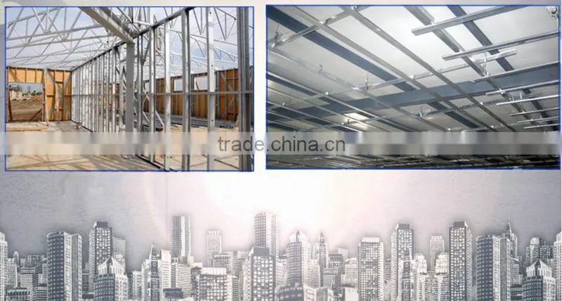 Drywall light steel keel C metal studs U track furring channel factory