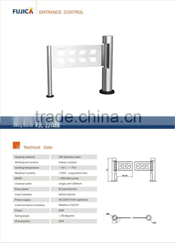 Waist-Height Half high Swing Barrier turnstile gate