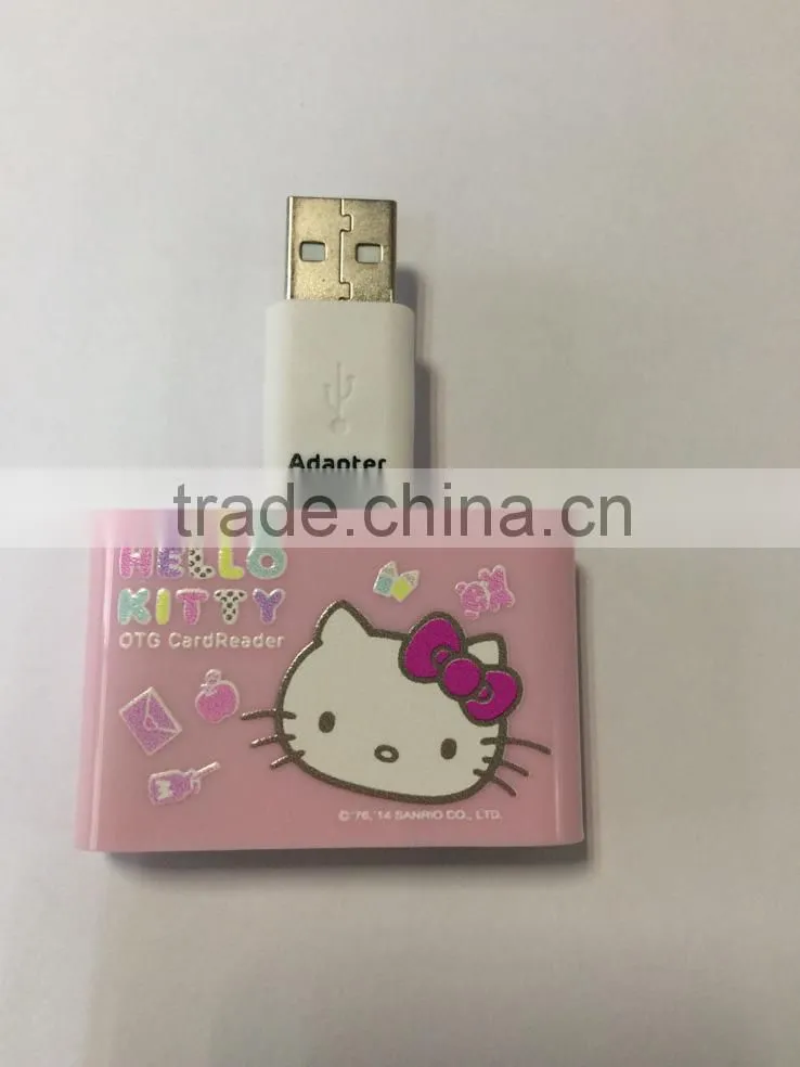 OTG Micro USB 4 In 1 SD Micro SD TF Card Reader for PC and Smartphone