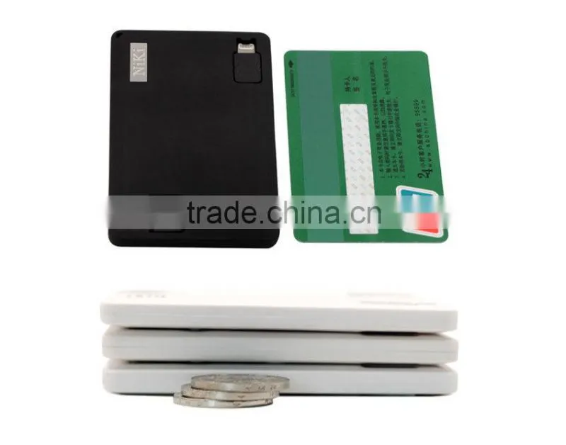 Newest Ultra Slim Power Bank,Credit Card Power Bank 1500mAh for Smartphone