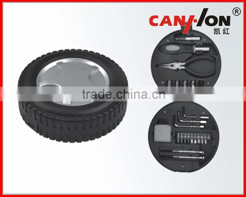 25pcs mini tool set tyre shape tool set
