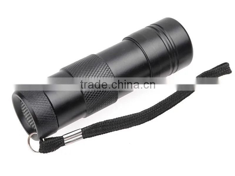 Purple Light 12 LED 395nm UV LED Flashlight for Money Detect Wholesale