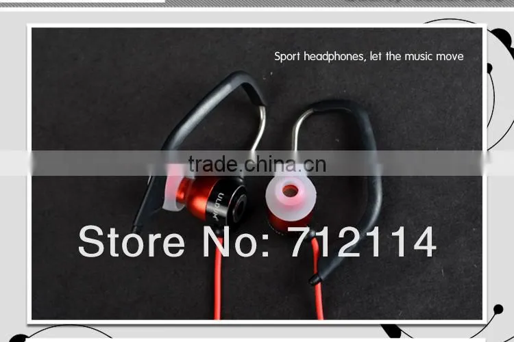 ULDUM sport headphone with micro Earhook earbuds for free shipping