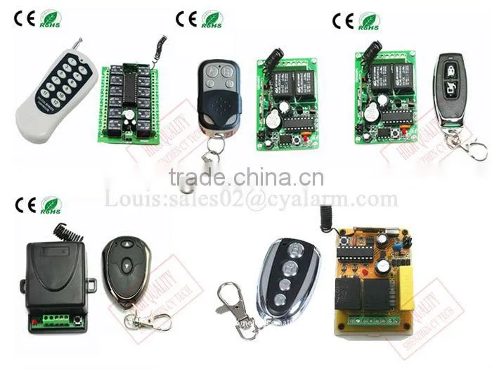 12 Channels Long distance RF sliding gate motor automator remote receiver CY412PC-X