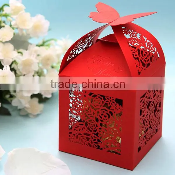 Silver Ribbon Favor Boxes