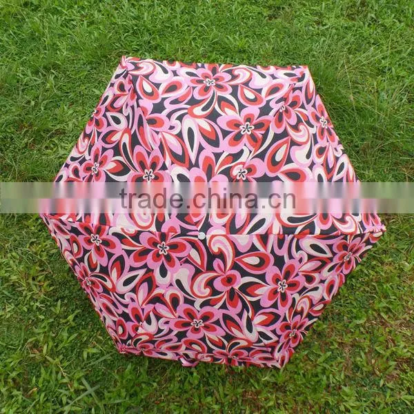 UV-proof flower lady 5-folding umbrella
