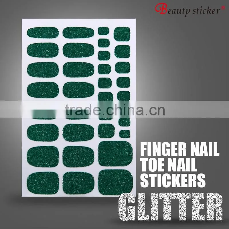 Self-adhesive High Quality Glitter Powder Nail Art Sticker