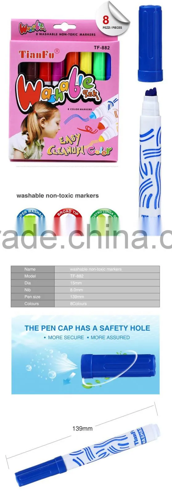Factory outlets refill ink quick dry water color pen