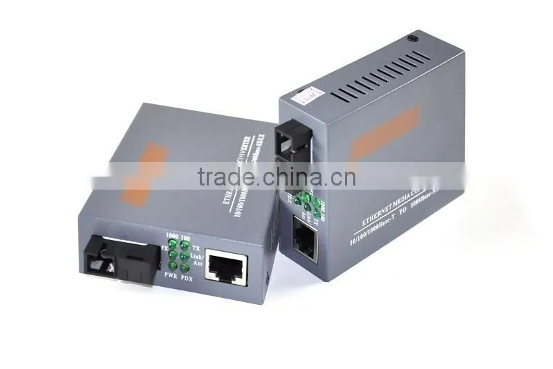 1000M 20KM, Media convert, Fiber Ethernet Converter with 4 RJ45 Ports;Optical media converter