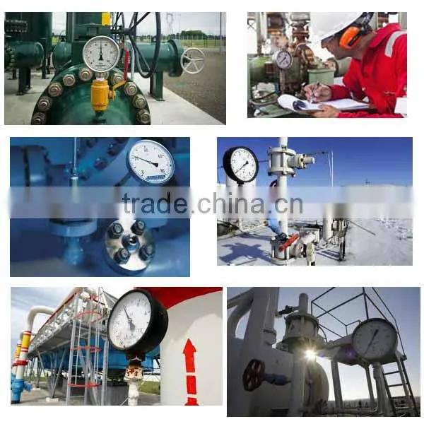 High Quality black steel center back 38 mm dia vacuum guages