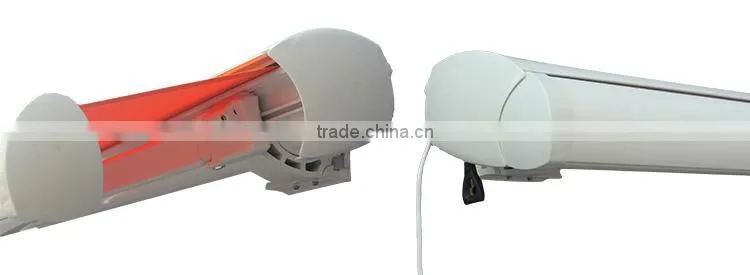 Motorized cassette retractable house awning