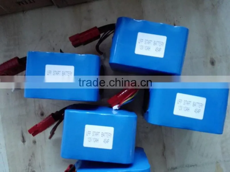 4s4p 26650 lifepo4 motorcycle start battery pack 12V10Ah