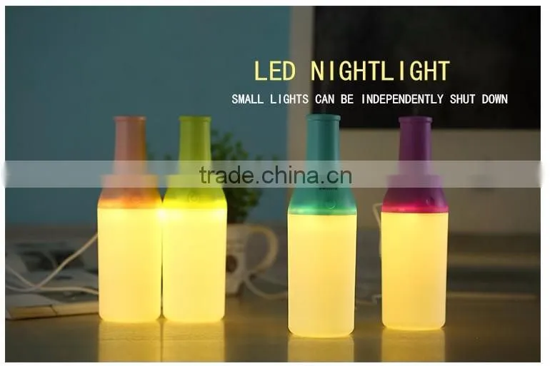 China manufacturer 180ml portable USB air purifier / air humidifier with nightlight