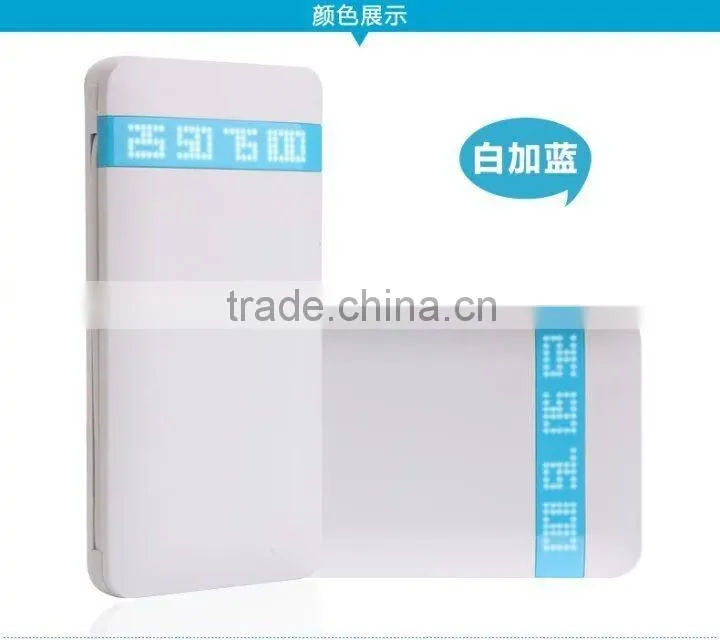 Factory New 8000mah Ultra Slim Powerbank With double Cable and connector for iPhone 5/5S/6/6S