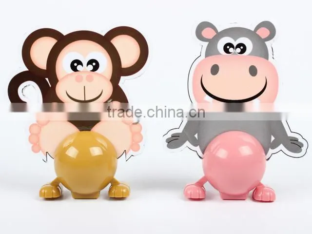 Novelty animals type card kids wind up toy motor