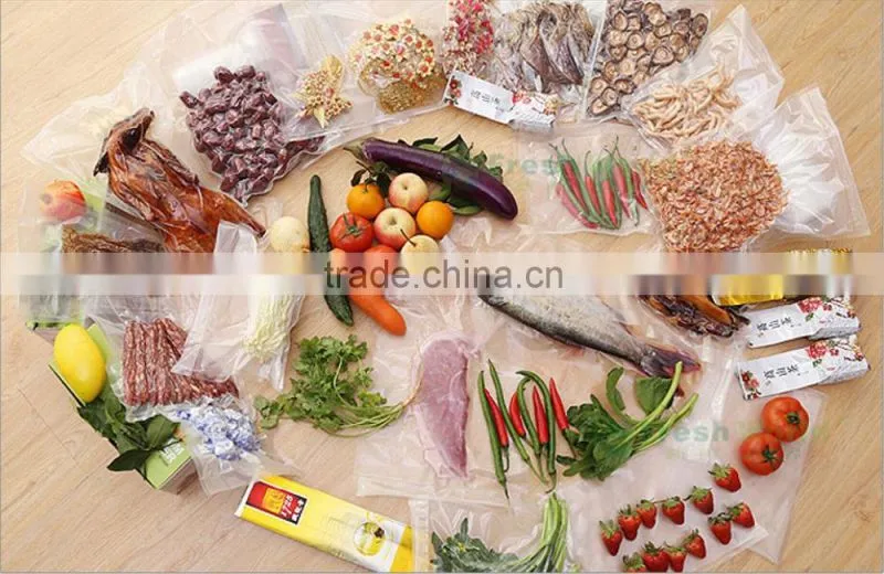 Plastic food vaccum bag