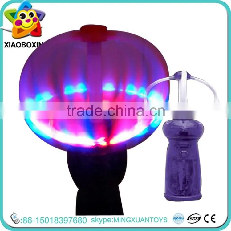 musical light toy/led flash light toy/plastic rotate luminous round ball