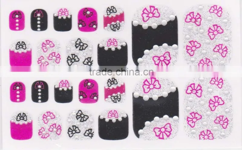 22pcs nail polish sticker toe nail art sticker