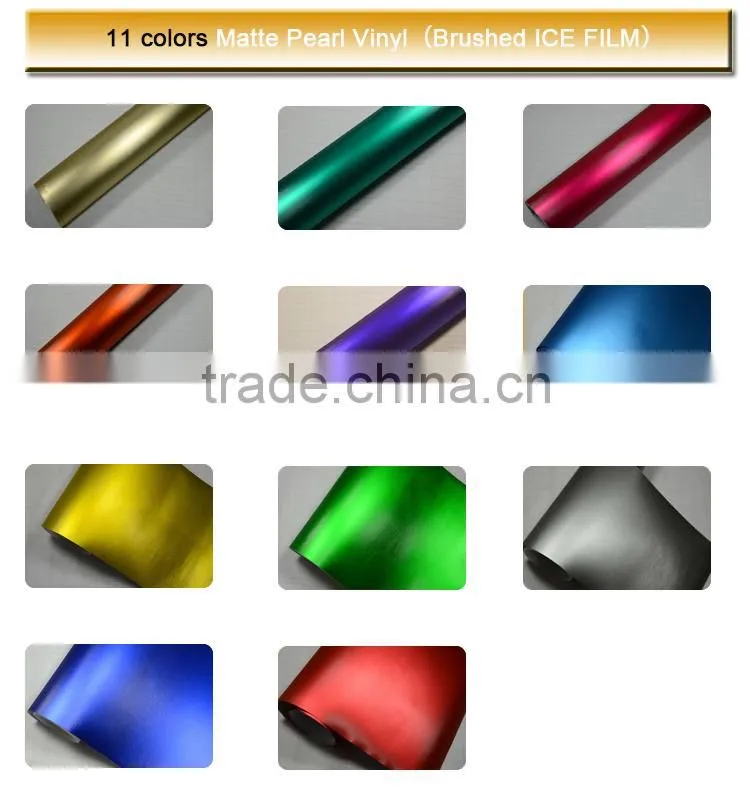 TSAUTOP Stretable Brushed Matte Vinyl Car Wrap Chrome Car Wraps