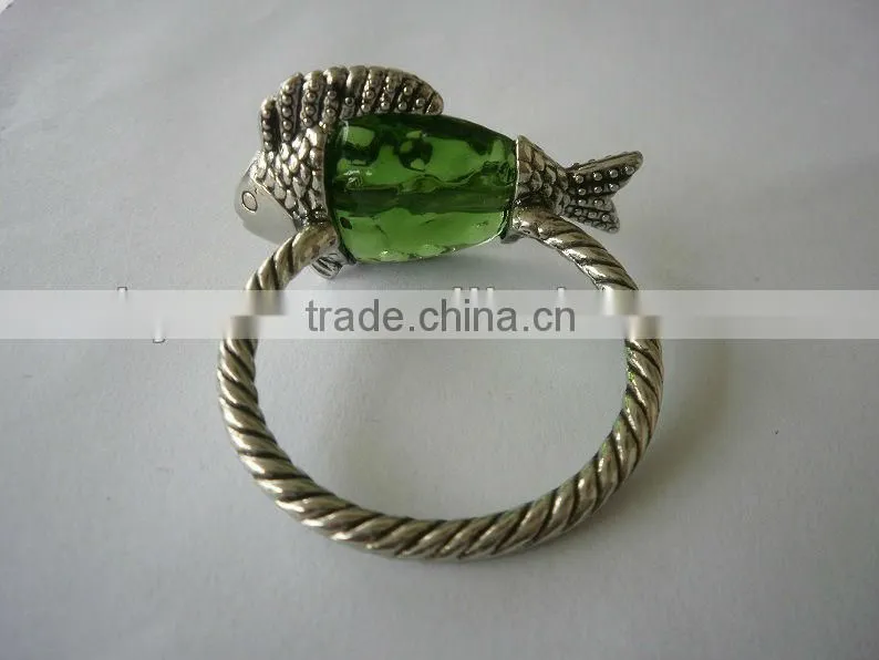 custom manufacturer/animal shape elegant metal napkin ring