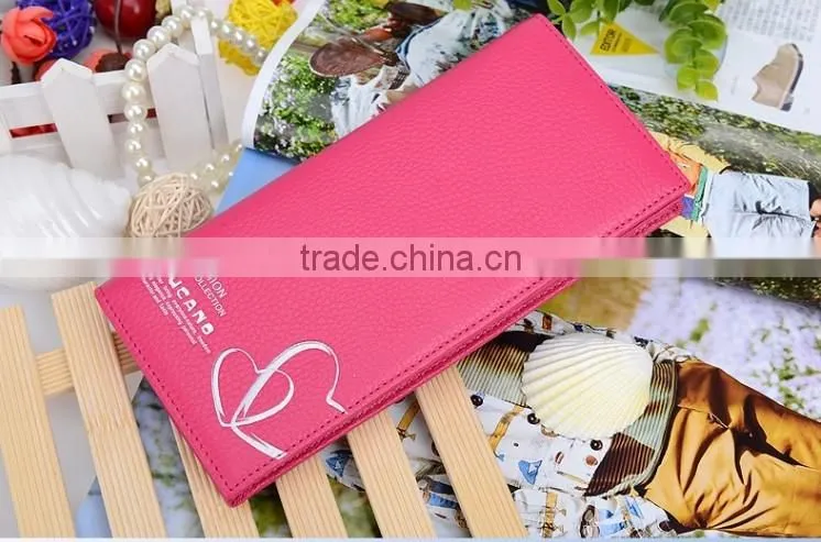 Nice pu leather women wallets with card holder
