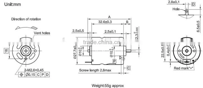 water pump 24v dc motor permanent magnet dc motor